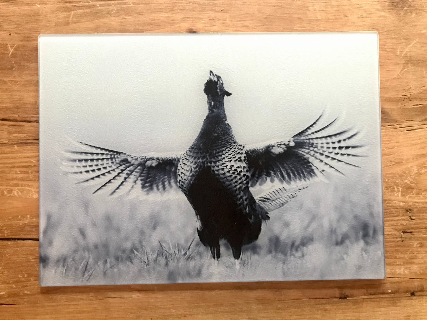 Pheasants Call Glass Chopping Board